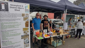 Strangford and District Men's Shed stall at Strangford Festival